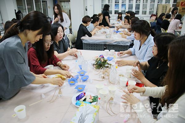 부림중학교 ‘화장실 문화공간‘ 만들기  ⓒ안양신문