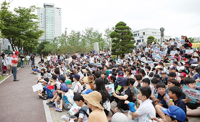 아스콘 공장 재가동 임박에 따른 “안양시 최초 연현초등학교 전학년 등교거부 사태!!” / 사진=연현마을