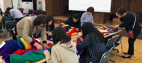 털실옷 가로수길 자원봉사자 교육 / 사진=만안구