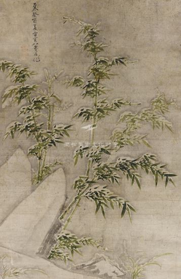 설죽(雪竹) : 눈 맞은 대 / 유덕장 (1675~1756) / 간송미술문화재단