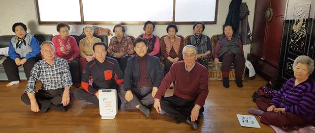 국제나은병원 지역 감염 예방사업 실행. 관내 경로당에 공기 제균기 무료설치 지원