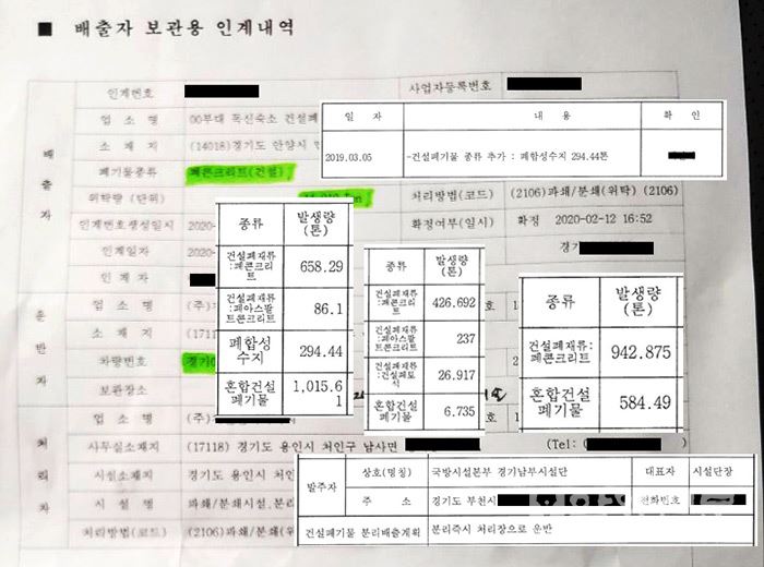 군부대 불법매립 건축폐기물, ‘증발’ 어디로 갔나?