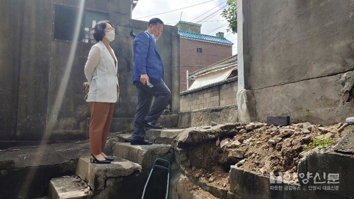 [7보] 안양시의회 정맹숙 의장, 석수동 개발B지구 현지시찰