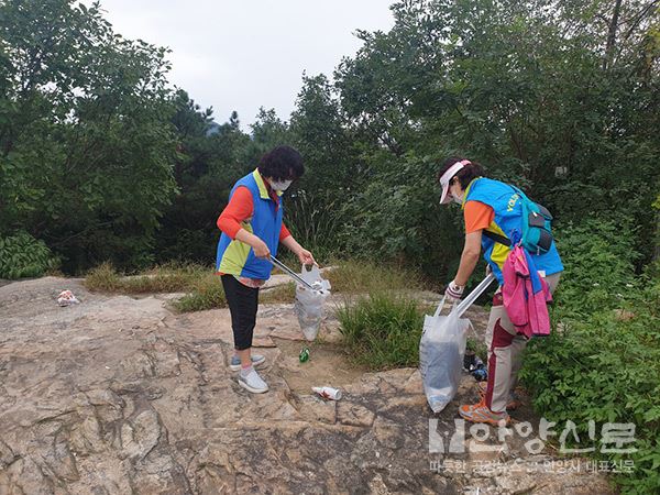 비산1동V터전 비봉산 일대 쓰레기 환경정화 활동