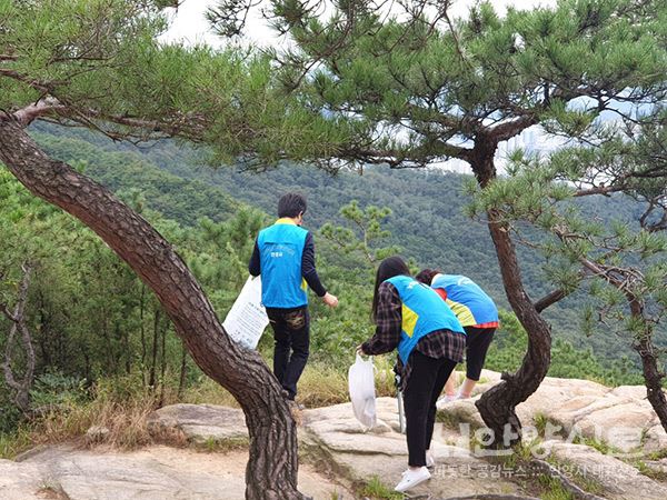 비산1동V터전 비봉산 일대 쓰레기 환경정화 활동