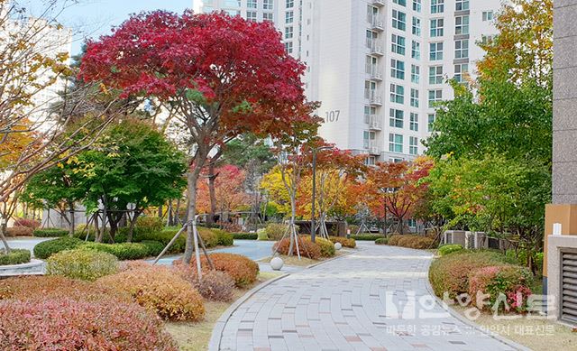 숲이 울창하고 정원이 아름다운 아파트 ‘메가트리아 아파트’