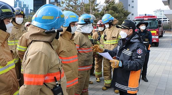 안양소방서, 관내 고층건축물 현장대응훈련 추진