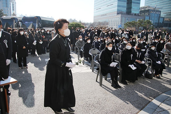 故 정어진 전 안양시여성단체협의회 초대 회장 별세에 따른 영결식, ‘시민장’으로 열려