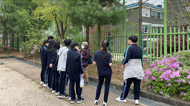 비산중학교, ‘학교, 숲을 읽다!’ 숲해설교육 실시