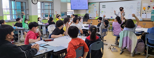 동안초등학교, 도서관과 함께하는 한 학기 한 권 읽기 