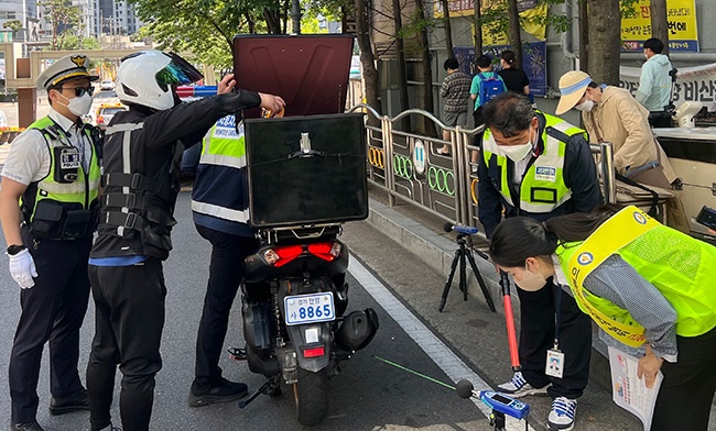 안양동안경찰서, 유관기관 합동 이륜차 특별단속