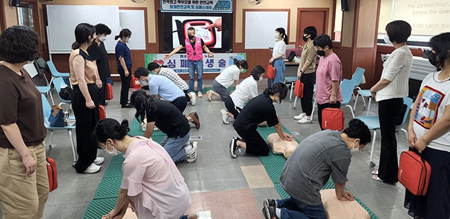 인덕원고등학교, 학부모를 위한 안양소방서 안전교육 실시