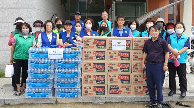 안양시 석수3동, 집중호우로 침수된 370여 가구 복구 지원