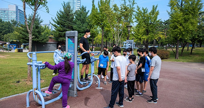 석수청소년문화의집‘안양을 달리는 청소년’  평촌중앙공원 답사활동 운영