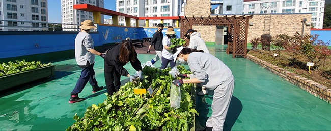 동편유치원, 교육공동체가 함께하는 가을 수확