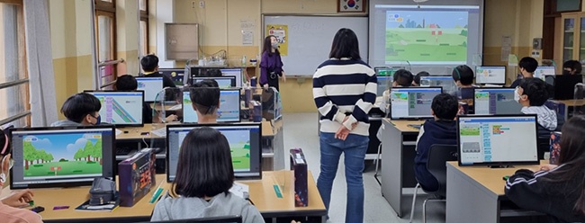 안양부흥초등학교, 6학년 코딩 수업 실시