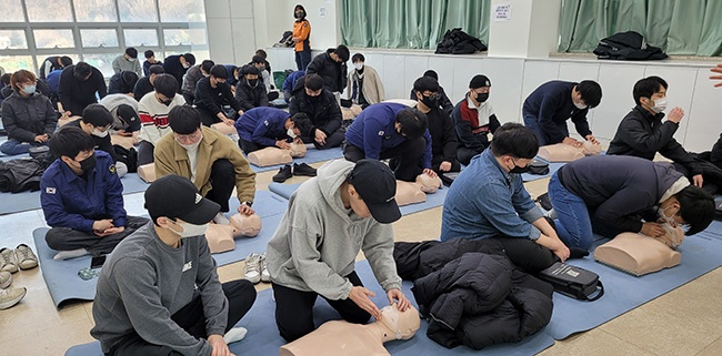 안양시, 사회복무요원 심폐소생술 교육 실시