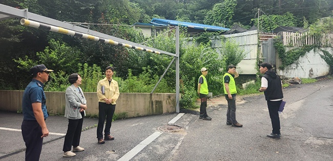 안양동안署, 주말 집중호우 대비 안전점검 실시