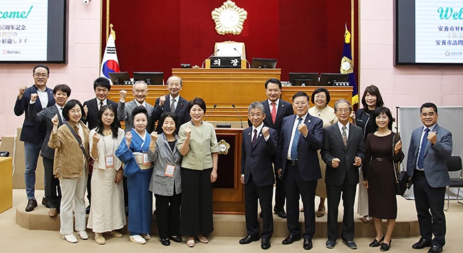 시승격 50주년 기념 국제자매도시 대표단, 안양시의회 방문